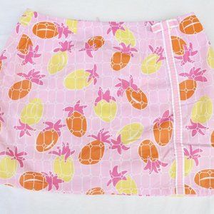 - Lilly Pulitzer pink cotton pineapple women SKORT romantic sz 4 S M